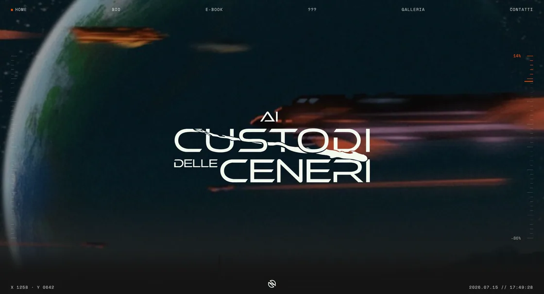 Ai Custodi delle Ceneri — sito desktop